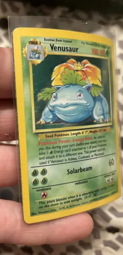 Pokemon TCG Venusaur Base Set 15/102 Holo 1999-2000 Wizards Base Set READ DETAIL - Image 3