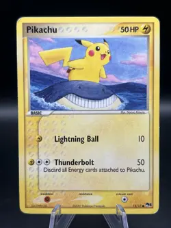 Pokemon TCG Pikachu 12/17 Non Holo POP 5 Series - Image 1
