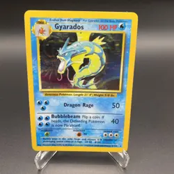 Pokemon Gyarados Base Set 1999-2000 4th Print Holo Rare 6/102 UK Print L Played - Image 1