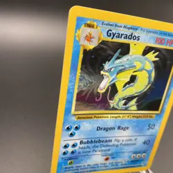 Pokemon Gyarados Base Set 1999-2000 4th Print Holo Rare 6/102 UK Print L Played - Image 2
