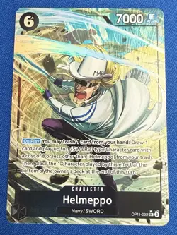 Helmeppo One Piece TCG A Fist of Divine Speed OP11-092 Alt Art Super Rare - PWE - Image 1