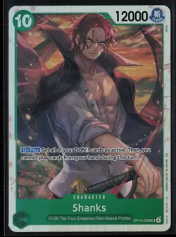 Shanks (028) OP13-028 One Piece Carrying On His Will Super Rare Near Mint - Image 1