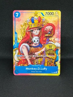 Monkey.D.Luffy (2nd Anniversary Stamped Promo) P-043- One Piece TCG English - Image 1