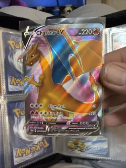 Charizard V SWSH050 SWSH: Sword & Shield Promo Cards Holo LP NM C16 - Image 1