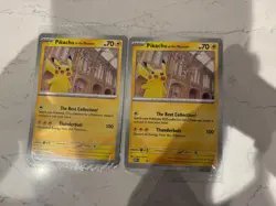 2x Pokemon x Natural History Museum - Pikachu at the Museum Jumbo Promo Card - Image 1