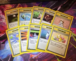 Pokemon Trainer Cards (Lot of 10) Base Set & Fossil No Duplicates LP 🔥🔥 - Image 1