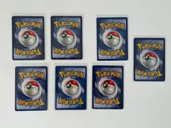 Lot of 7 Pokemon Cards Dewgong Charmeleon Pikachu Haunter Base Set LP/HP - Image 2