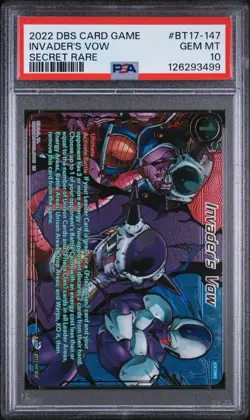2022 DRAGON BALL SUPER CARD GAME SERIES 17 ULTIMATE SQUAD INVADER'S VOW SR - Image 1