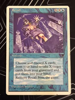 1x Recall Chronicles MP MTG Magic the Gathering x1 MKE - Image 1