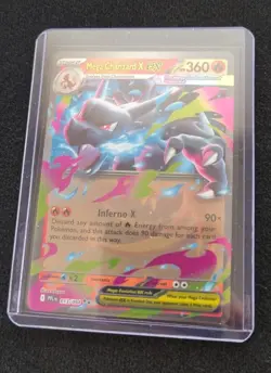 Pokemon Lot - Top Loader Binder - 5 Pokemon Cards & Has A Few Free Top Loader's - Image 3
