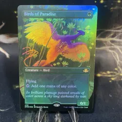 Birds of Paradise (Borderless) #439 (Foil) NM Dominaria Remastered DMR Magic MTG - Image 1