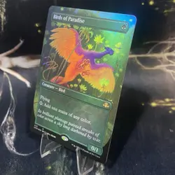 Birds of Paradise (Borderless) #439 (Foil) NM Dominaria Remastered DMR Magic MTG - Image 2