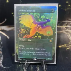 Birds of Paradise (Borderless) #439 (Foil) NM Dominaria Remastered DMR Magic MTG - Image 3
