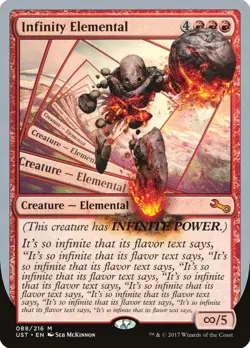 MTG Magic the Gathering Infinity Elemental (88/288) Unstable - Image 1