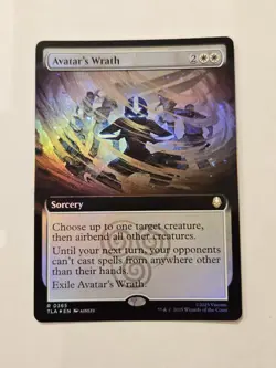 MTG Avatar's Wrath Extended Art Foil #365 Avatar: The Last Airbender Near Mint - Image 1