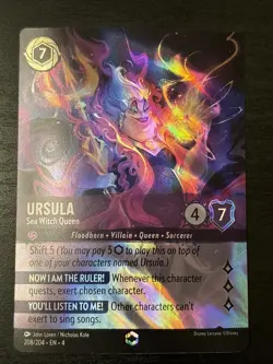 Disney Lorcana - Ursula - Sea Witch Queen Enchanted Ursula's Return 208/204 - Image 1