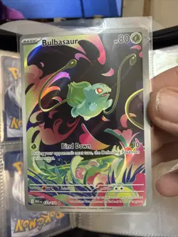 Pokemon TCG Bulbasaur 133/132 Mega Evolution Illustration Rare Holo NM C14 - Image 1