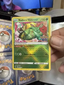 Pokemon TCG Radiant Venusaur Pokemon GO 004/078 Holo Radiant Rare C23 - Image 1