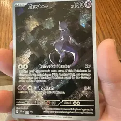 Pokemon Mewtwo 052 Full Art Black Star Promo Near Mint Shiny Card - Image 4