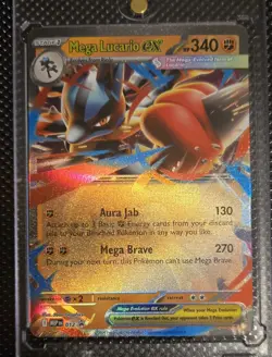2025 Pokemon Mega Lucario ex 012 Me: Mega Evolution Promo Holo Full Art - Image 1