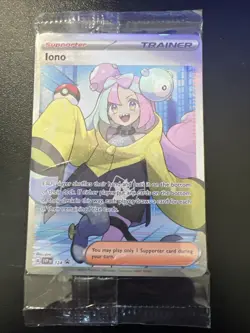 Iono 124 SVP Black Star Promo Pokemon Scarlet & Violet Sealed - Image 1