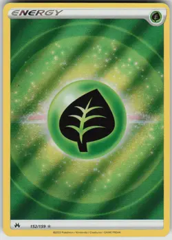 Pokemon Grass Energy (Texture Full Art) Ultra Rare Crown Zenith 152/159 NM - Image 1