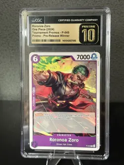 One Piece English Roronoa Zoro P-045 Meetup Event Promo - CGC Pristine 10 - Image 1