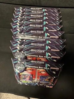 One Piece Illustration Boxes OP 13 ( LOT W/ 10 SEALED BOXES ) - One W/ Small Rip - Image 1