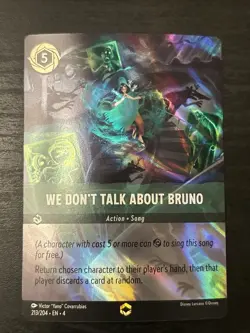 We Don't Talk About Bruno (Enchanted) 213/204 Ursula's Return Disney Lorcana - Image 1
