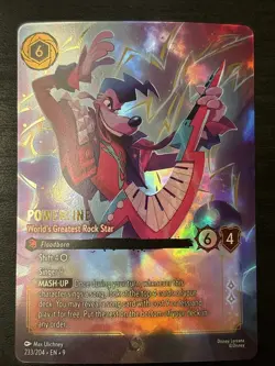 Powerline 233/204 World’s Greatest Rock Star Disney Lorcana TCG Enchanted NM - Image 1