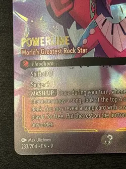 Powerline 233/204 World’s Greatest Rock Star Disney Lorcana TCG Enchanted NM - Image 5