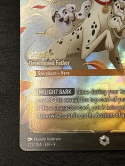 Disney Lorcana Fabled- Pongo - Determined Father Enchanted 223/204 Holo - Image 5