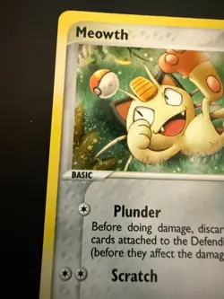 Pokemon TCG Meowth Black Star Promos Holo Card 13 Nm - Image 2