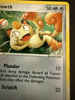 Pokemon TCG Meowth Black Star Promos Holo Card 13 Nm - Image 3