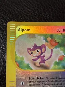Pokemon TCG Aipom Reverse Holo Aquapolis 67/147 E card LP - Image 2