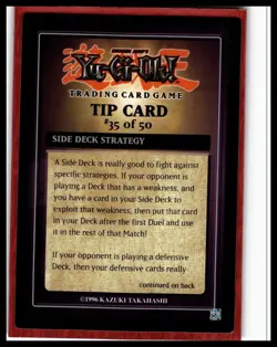 1996 YuGiOh Dark Revelation Tip Card #35/50 - Image 1
