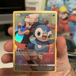 Pokemon TCG Piplup Holo Secret Rare Card Cosmic Eclipse 239/236 - Image 1