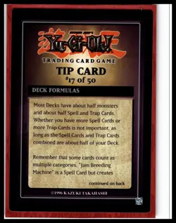 1996 YuGiOh Dark Revelation Tip Card #17/50 - Image 1