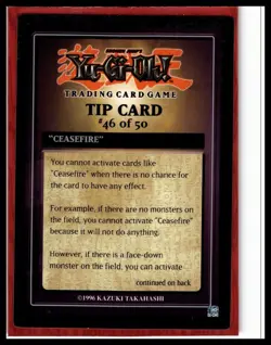 1996 YuGiOh Dark Revelation Tip Card #46/50 - Image 1