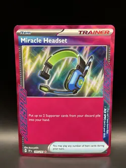 Miracle Headset 183/191 - Pokemon Surging Sparks Card - NM - Image 1