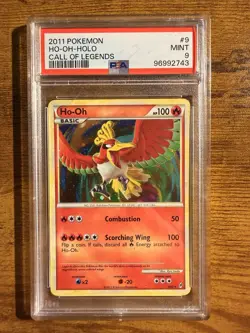 2011 Call of Legends Holo Rare Pokemon Card Ho-Oh PSA Mint 9 9/95 - Image 1