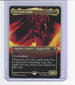 Magic MTG Avatar The Last Airbender Fire Lord Azula Borderless Foil R0334 - Image 1