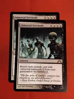 MTG (x2) Magic the Gathering - Immortal Servitude (220/257) Gatecrash Unplayed M - Image 1