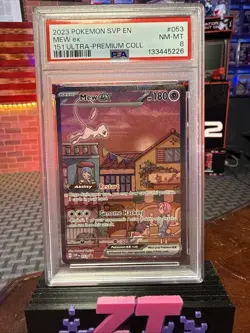 Pokemon Mew EX TCG #53 151 Black Star Promo Card SVP053 NM-MT English PSA 8 - Image 1