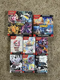 Pokemon Booster Bundle 8 Piece Lot - 151, Paldean Fates Ect..🔥✅👍 - Image 1