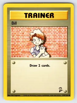 Bill 118/130 2000 Base Set 2 Pokemon Card TCG Vintage WOTC Trainer - Vlp - Image 1
