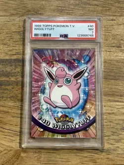 GRADED PSA 7 1999 TOPPS Pokemon T.V. Wigglytuff #40 - Image 1