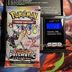 GOD PACKU🔥22.97🔥VERY HEAVY Prismatic Evolutions Pokemon Sealed Booster Pack - Image 1