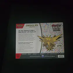 Pokemon TCG Scarlet & Violet 151 Zapdos Ex Collection |BRAND NEW SEALED Pokemon - Image 2
