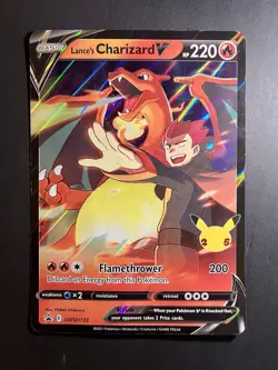 ❤‍🔥 Lance's Charizard V SWSH133 Pokemon Oversized Jumbo Ultra Rare Card ✨ - Image 1
